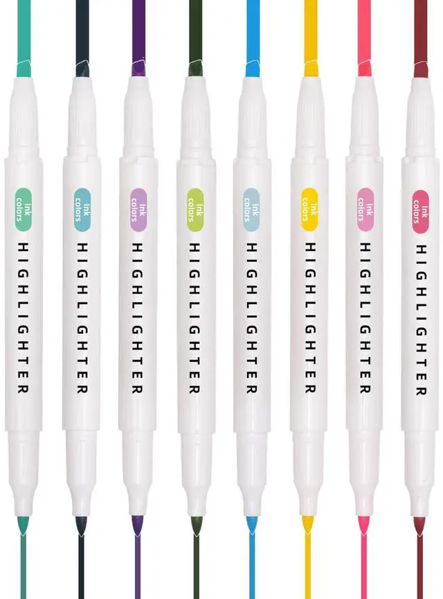 Alt view image 5 of 7 - Pastel Highlighters Set, 8 Pack Highlighters Assorted Colors