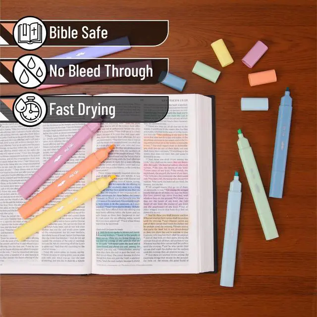 Alt view image 4 of 7 - Aesthetic Highlighters No Bleed Through, Assorted Color, 8pcs
