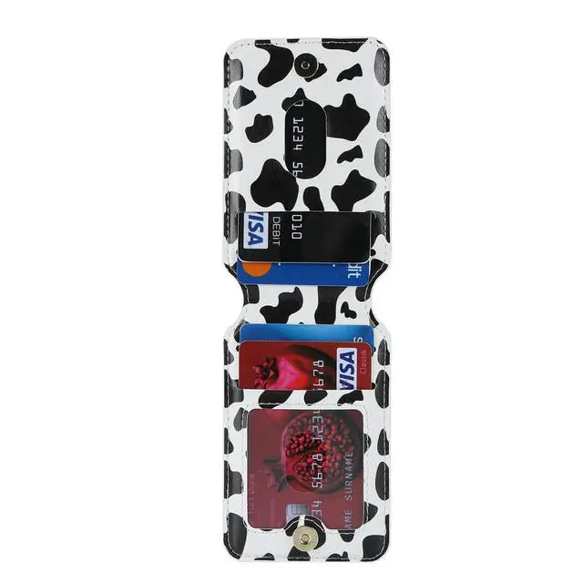 Alt view image 7 of 7 - Compatible with Magsafe Wallet Magnetic Wallet for iPhone 17/16 Pro Max/14 Pro/15/14 Plus/13/12 MagSafe Card Holder,Phone Card Holder,Cow Stripes
