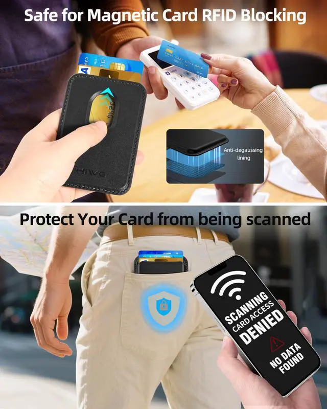 Alt view image 5 of 7 - for MagSafe Wallet: 3-Card Holder, RFID Blocking, Stronger Magnets