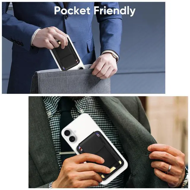 Alt view image 7 of 7 - MagSafe Wallet Magnetic Card Wallet Holder for Women Men