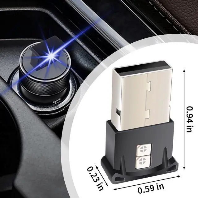 Alt view image 3 of 7 - Mini USB LED Car Light, DC 5V Intelligent Interior Car Lights, Car Accessories Atmosphere Lamp for Car, Plug-in Interface, Suitable for Car, Laptop Keyboard, Home Office, Adjustable Brightness