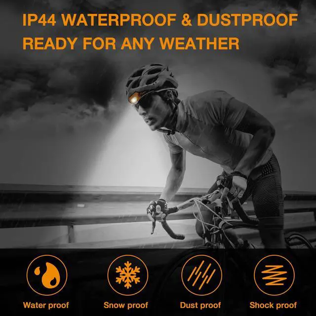 Alt view image 6 of 7 - 2-Pack Headlamp, Rechargeable LED Waterproof Headlight