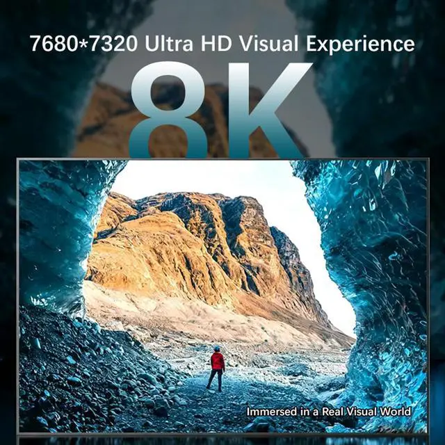 Alt view image 4 of 6 - DisplayPort Cable 1.4,8K DP Cable 6.6ft (8K@60Hz, 4K@240Hz, 2K@1800Hz) HBR3 Support 32.4Gbps, HDR, Braided Display Port for Gaming Monitor, Graphics, PC (2M)