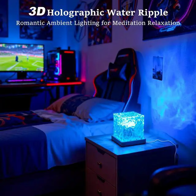 Alt view image 3 of 7 - Ocean Wave Projector Light 16 Colors Water Ripple Light