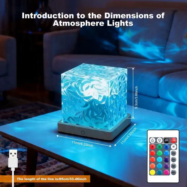 Alt view image 6 of 7 - Ocean Wave Projector Light 16 Colors Water Ripple Light