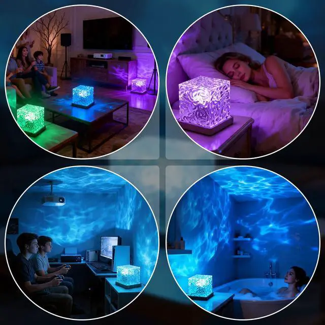 Alt view image 5 of 7 - Ocean Wave Projector Light 16 Colors Water Ripple Light