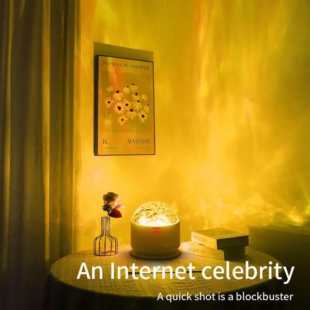 Alt view image 5 of 7 - 2 in 1 Galaxy Light, 16 Color Aurora Night Light Projector, Ocean Wave Projector with Remote Control, USB Recharge Northern Lights Projector for Bedroom Home Decor Gifts (Aurora & Wave)