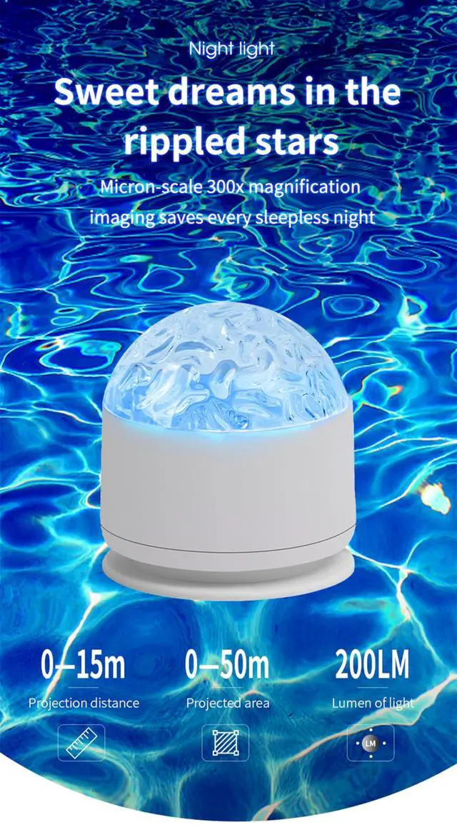 Alt view image 7 of 7 - 2 in 1 Galaxy Light, 16 Color Aurora Night Light Projector, Ocean Wave Projector with Remote Control, USB Recharge Northern Lights Projector for Bedroom Home Decor Gifts (Aurora & Wave)