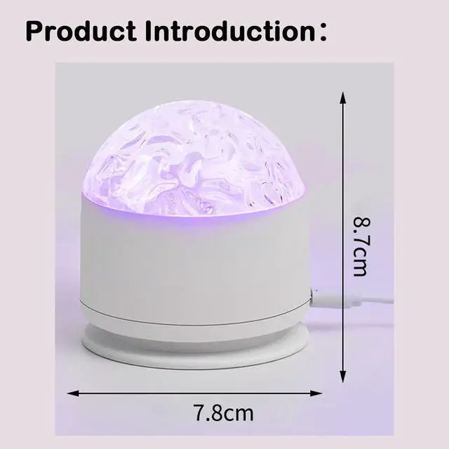 Alt view image 3 of 7 - 2 in 1 Northern Lights Projector, 16 Color Aurora Night Light Projector,Remote Galaxy Light Projector,USB Recharge Ocean Wave Projector for Playroom Birthday Kids Teen Gift (Aurora & Wave)