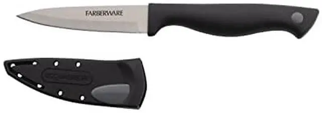 Main image of Edgekeeper 3.5-Inch Paring Knife with Self-Sharpening Blade Cover, High Carbon-Stainless Steel Kitchen Knife with Ergonomic Handle, Razor-Sharp Knife, Black