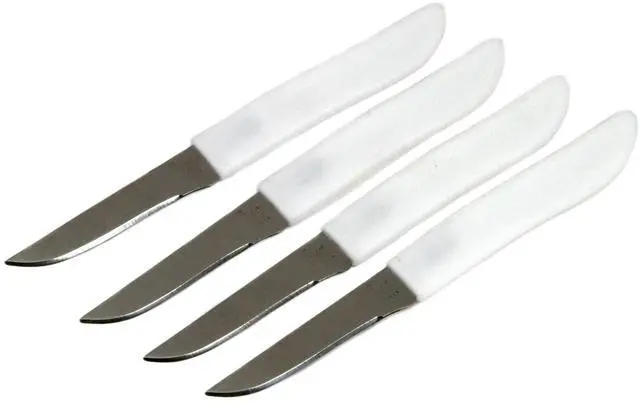 Main image of Select Paring Knife Set, 2.5 Inch Blade 6 Inches In Length 4 Piece Set, Stainless Steel/Black