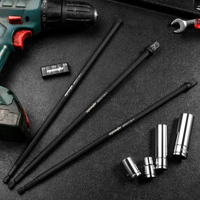 Alt view image 3 of 4 - 12-Inch Impact Socket Adapter Set, CR-V, 3 Pieces
