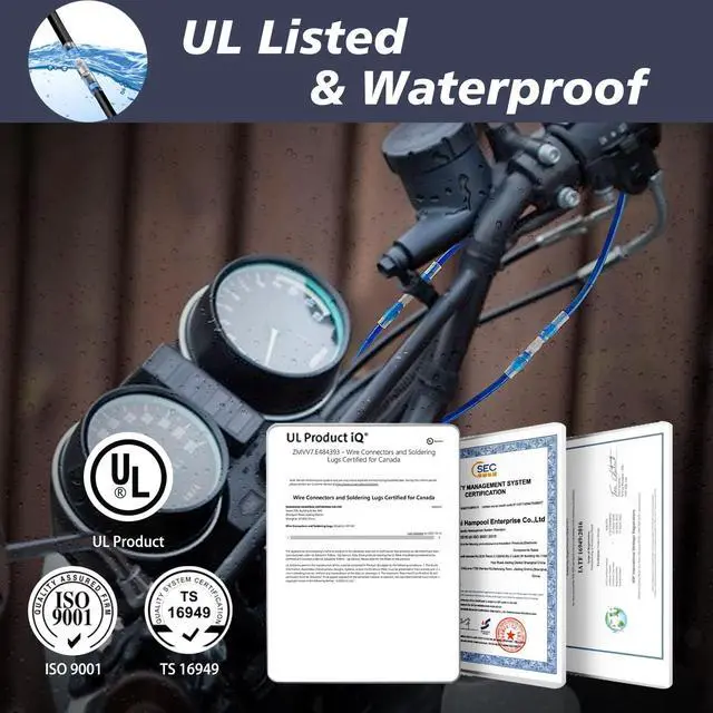 Alt view image 4 of 7 - UL Listed 158pcs Heat Shrink Solder Seal Wire Butt Connectors - 12-10, 16-14, 22-18, 26-24 AWG, 4 Gauges Marine Grade Waterproof Stick Tube Kit for Motorcycle, Automotive Solderstick