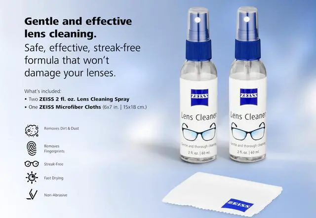 Alt view image 3 of 3 - (2 2 oz. Lens Cleaning Spray with Microfiber Cloth