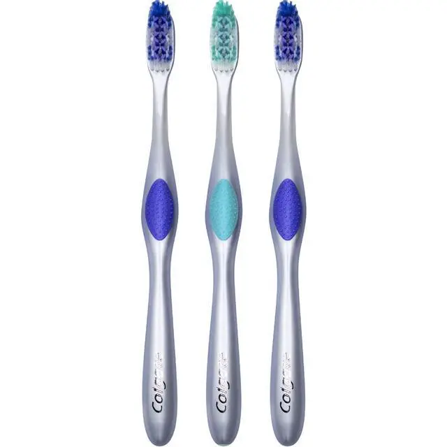 Alt view image 2 of 7 - 360 Enamel Health Sensitive Toothbrush, Compact Head, Extra Soft (Colors Vary) - Pack of 3