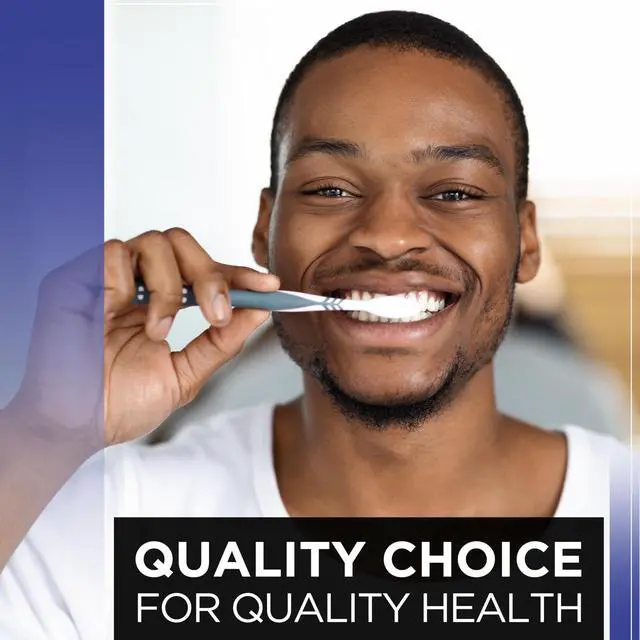 Alt view image 2 of 3 - Medium Bristle Toothbrushes 2 Pack. Ergonomic Comfort Grip Handles, Compact Head Design for Hard to Reach Areas, Gentle Yet Effective Oral Care and Plaque Removal for Adults and Teens