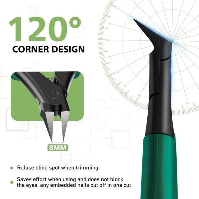 Alt view image 5 of 7 - Straight Toenail Clippers for Thick Nails & Ingrown Toenails