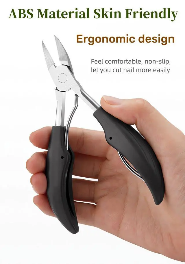 Alt view image 6 of 7 - Podiatrist Toenail ClippersNail Clippers for Thick & Ingrown Toenails Super Sharp Curved Blade Toenails Trimmer