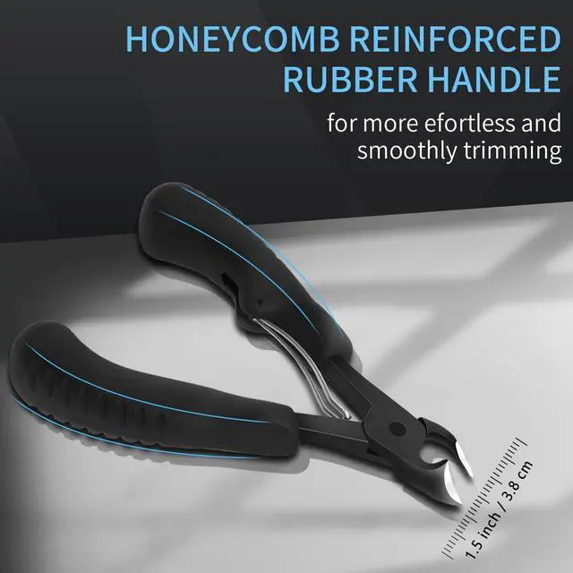 Alt view image 3 of 6 - Podiatrist Toenail Clippers Professional, Super Sharp Toe Nail Clippers for Thick Toenail for Seniors or Ingrown Nail, Heavy Duty Toe Nail Nipper with Pedicure Knife