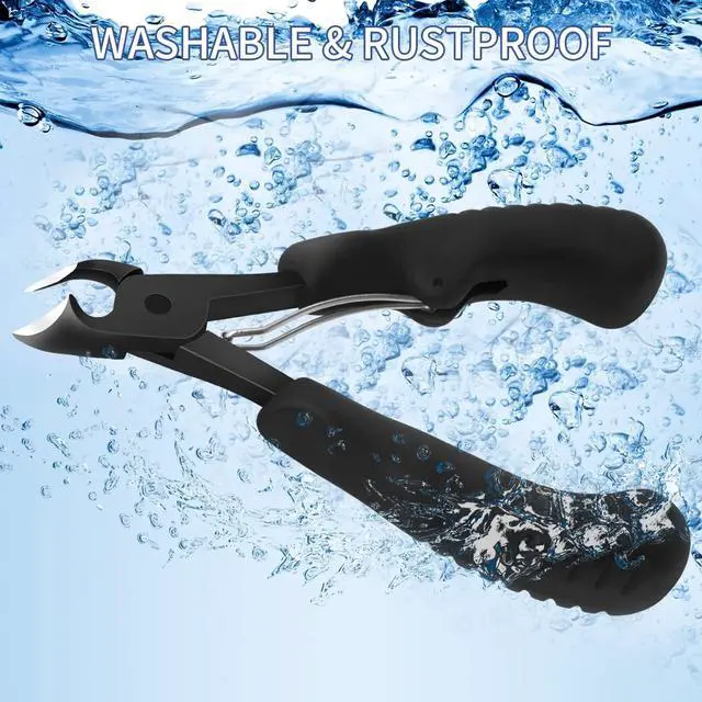 Alt view image 5 of 6 - Podiatrist Toenail Clippers Professional, Super Sharp Toe Nail Clippers for Thick Toenail for Seniors or Ingrown Nail, Heavy Duty Toe Nail Nipper with Pedicure Knife