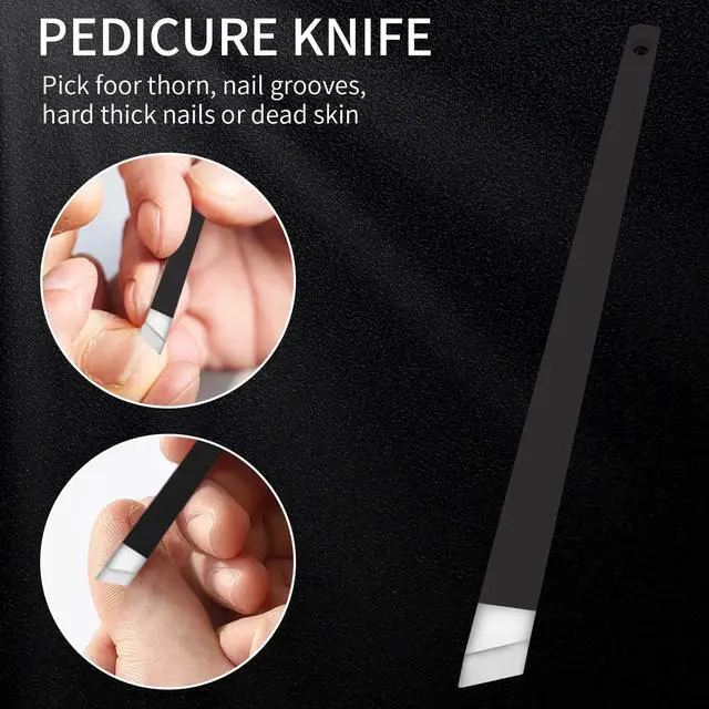 Alt view image 4 of 6 - Podiatrist Toenail Clippers Professional, Super Sharp Toe Nail Clippers for Thick Toenail for Seniors or Ingrown Nail, Heavy Duty Toe Nail Nipper with Pedicure Knife