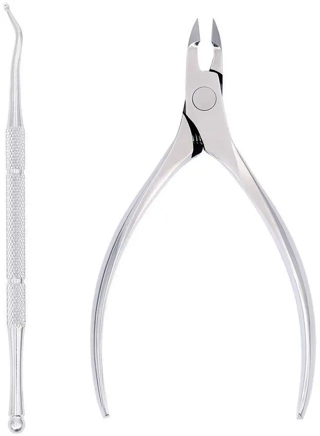 Main image of Nail Clippers, Precision Toenail Clipper Tool for Thick or Ingrown Toenails Heavy Duty Stainless Steel Toe Nail Clippers Includes Safety Tip Cover