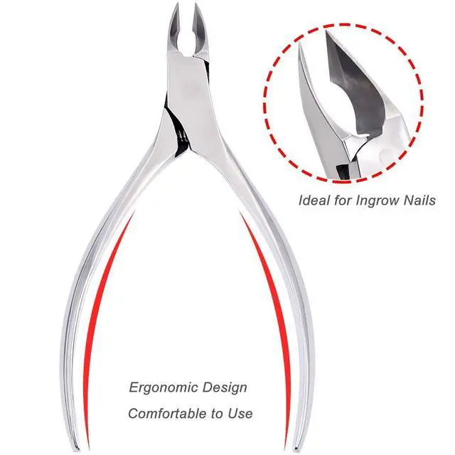 Alt view image 2 of 5 - Nail Clippers, Precision Toenail Clipper Tool for Thick or Ingrown Toenails Heavy Duty Stainless Steel Toe Nail Clippers Includes Safety Tip Cover
