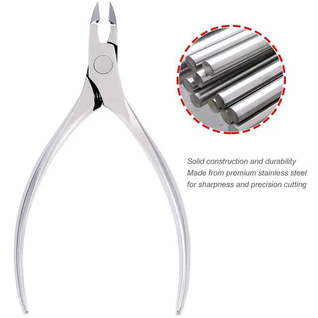 Alt view image 3 of 5 - Nail Clippers, Precision Toenail Clipper Tool for Thick or Ingrown Toenails Heavy Duty Stainless Steel Toe Nail Clippers Includes Safety Tip Cover