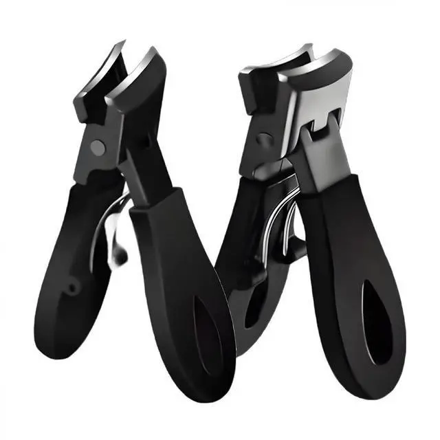 Main image of 2Pcs Ingrown Toenail Treatment Kit with Wide Jaw Nail Clippers - Heavy Duty Angled Cutters for Thick Toenails & Seniors, Professional Stainless Steel Tools
