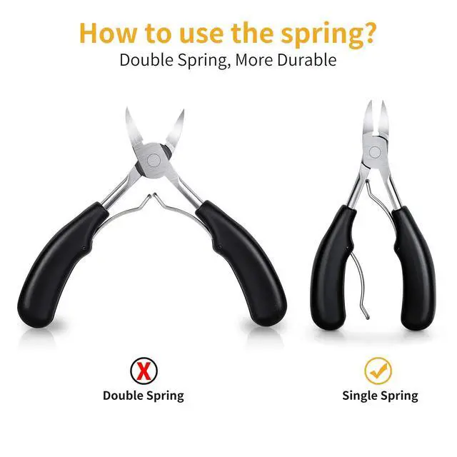 Alt view image 6 of 7 - Ingrown Toenail Clippers Kit, Professional Thick & Ingrown Toe Nail Clippers for Seniors Men & Women, Stainless Steel Super Sharp Curved Blade Pedicure Nipper with Ingrown Lifter Tool (Black)