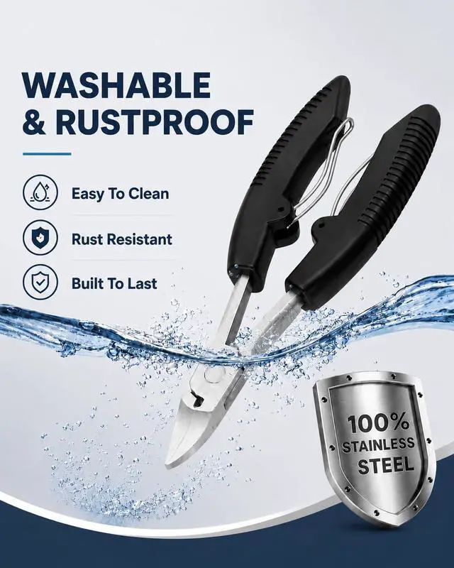 Alt view image 5 of 7 - Ingrown Toenail Clippers for Thick Nails, 4-in-1 Professional Podiatrist Toe Nail Clippers Set for Seniors, Heavy Duty Nail Clippers with Ingrown Toenail Lifter & Nail File