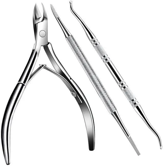 Main image of Ingrown Toenail Tool, Pedicure Tools for Feet, Stainless Steel Ingrown Toenail Clippers, Ingrown Toenail File and Lifters