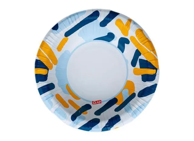 Alt view image 5 of 7 - Round Disposable Paper Bowls, Scribble Abstract Design, Heavy Duty Soak-Proof Cut-Resistant, Microwavable Paper Bowls, All Foods, Daily Use Special Occasions, 16 oz, 50 Count