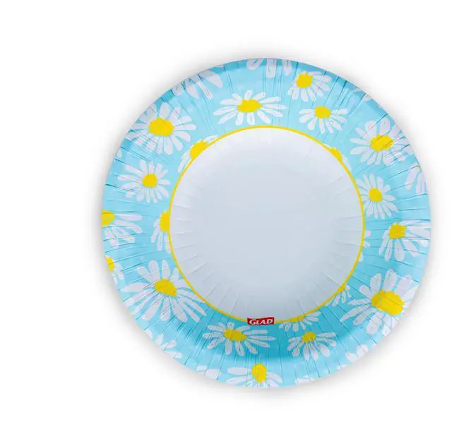 Alt view image 6 of 7 - Round Disposable Paper Bowls, Lovely Daisies, 12 Oz, 50 Count