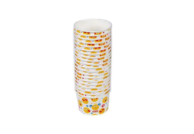 Alt view image 7 of 7 - for Kids Disposable Paper Bowls, Emoji Print Design, 6 Oz, 20 Count