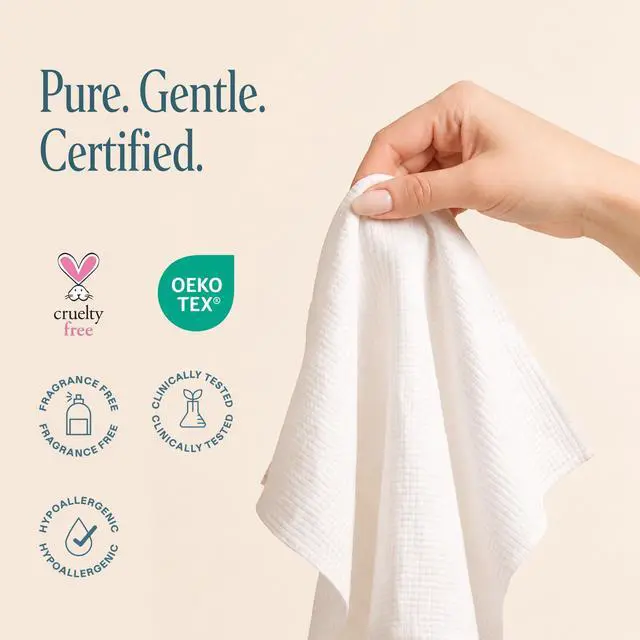Alt view image 7 of 7 - Clean Face Towels XL, Disposable, Ultra-Absorbent, Hypoallergenic & Soft - Makeup Remover Dry Wipes, Pamper Your Face, Feel Fresh & Radiant, Hygienic Towelettes, for All Skin Types (50 Ct)