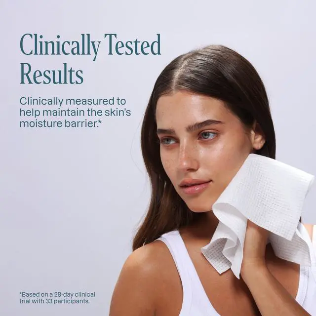 Alt view image 6 of 7 - Clean Face Towels XL, Disposable, Ultra-Absorbent, Hypoallergenic & Soft - Makeup Remover Dry Wipes, Pamper Your Face, Feel Fresh & Radiant, Hygienic Towelettes, for All Skin Types (50 Ct)