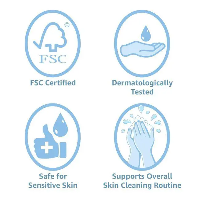 Alt view image 3 of 6 - XL Dry Face Towels, Ultra Soft, Disposable, Dermatologically Tested, 10 x 12 Inches, 50 Count, Pack of 1