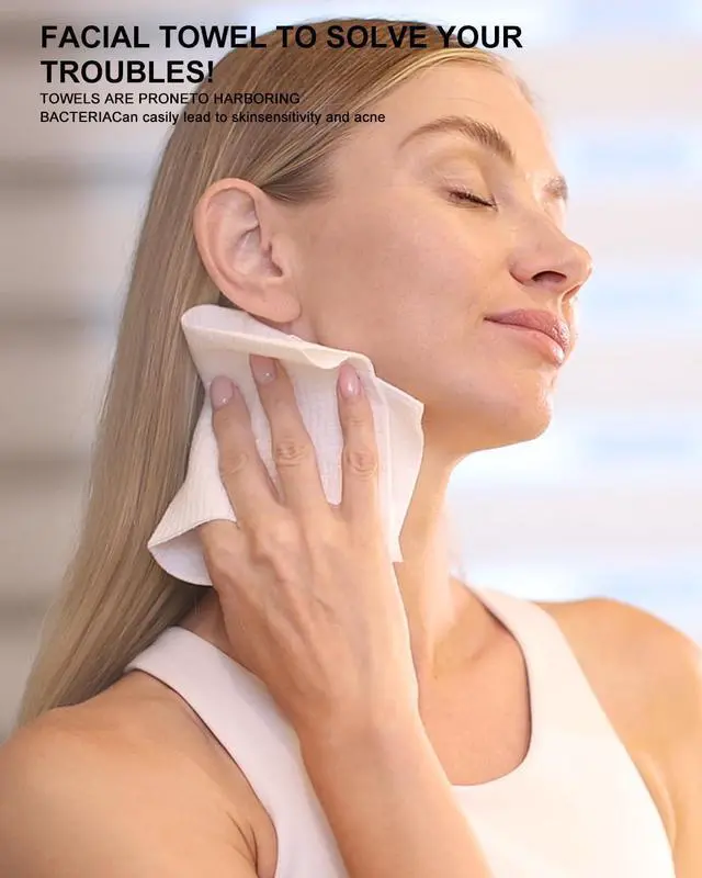 Alt view image 7 of 7 - Face Towels,UltraSoft Facial Towels,Extra Thick Disposable Face Towel