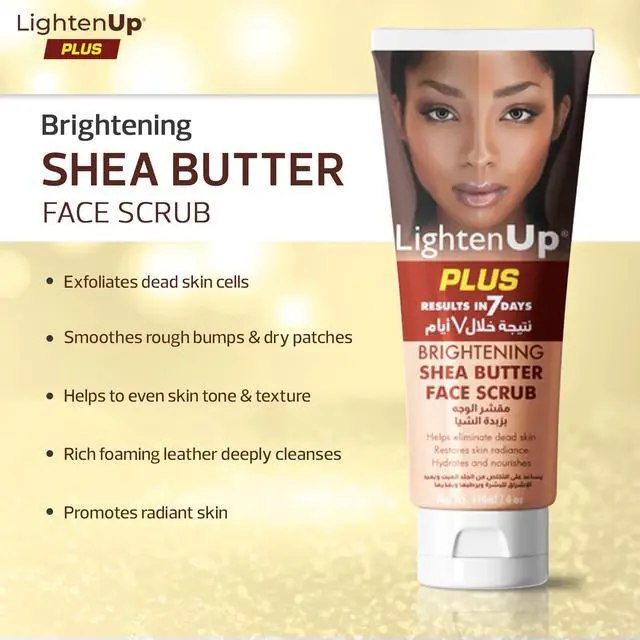 Alt view image 3 of 7 - LightenUp Brightening Face Wash - 4 fl oz / 118 ml - Face Scrub Exfoliator, Natural Shower Gel, with Coconut Oil, Papaya, Shea Butter for All Skin Types