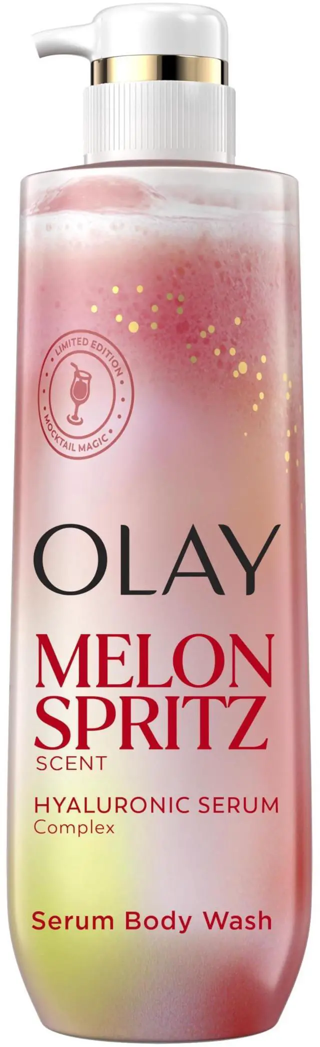 Main image of Body Wash for Women, Intensely Hydrating, Pro-Hyaluronic Acid Serum Complex, Renews Moisture, Vitamin B3 Lameller Technology, For All Skin Types, Melon Spritz Scent, 20 fl oz