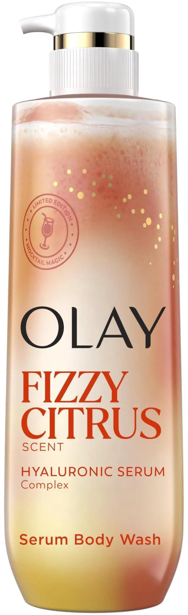 Main image of Body Wash for Women, Intensely Hydrating, Pro-Hyaluronic Acid Serum Complex, Renews Moisture, Vitamin B3 Lameller Technology, For All Skin Types, Fizzy Citrus Scent, 20 fl oz
