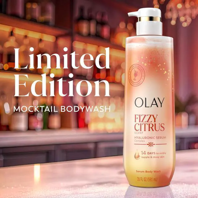 Alt view image 6 of 7 - Body Wash for Women, Intensely Hydrating, Pro-Hyaluronic Acid Serum Complex, Renews Moisture, Vitamin B3 Lameller Technology, For All Skin Types, Fizzy Citrus Scent, 20 fl oz