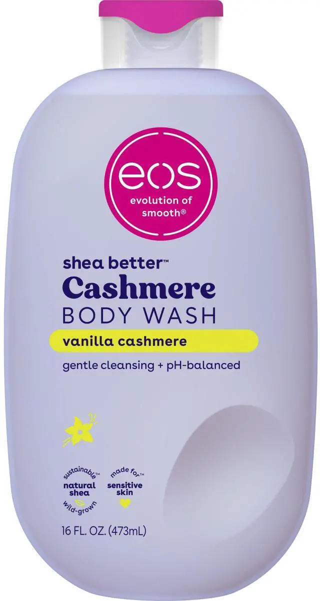 Main image of Body Wash, Vanilla, Moisturizing Creamy Gel Formula with Shea Butter, Glycerin, Vitamin E, pH Balanced, Sensitive Skin, Vegan, 16 fl oz