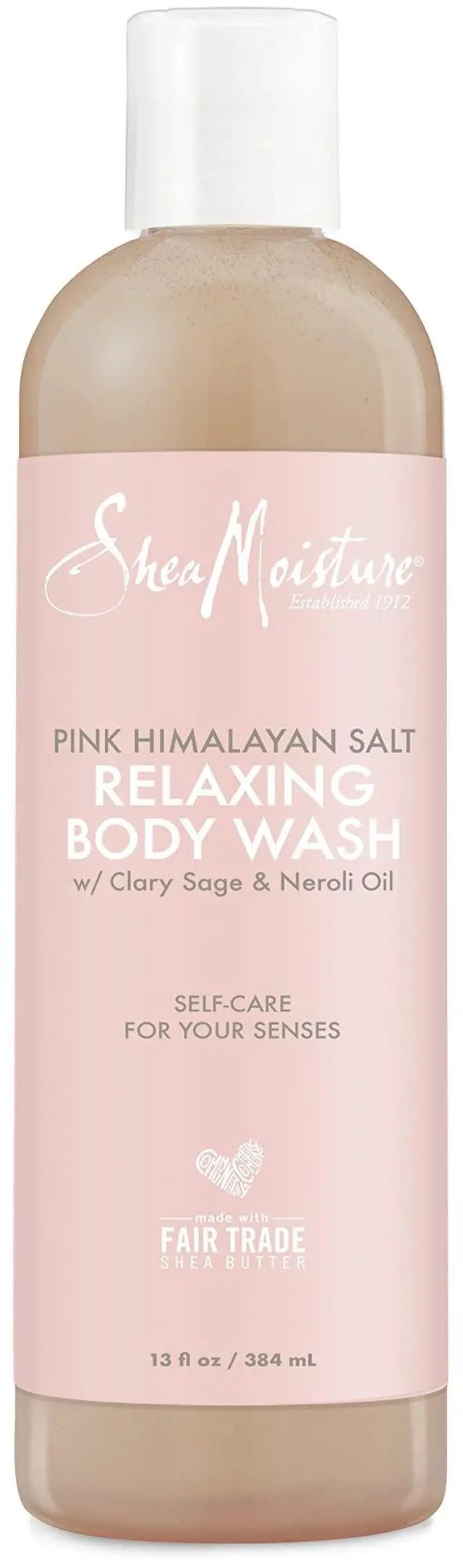 Main image of Relaxing Body Wash All Skin Types Cruelty Free Skin Care Made with Fair Trade Shea Butter, Pink Himalayan Salt, Sage, 13 Ounce