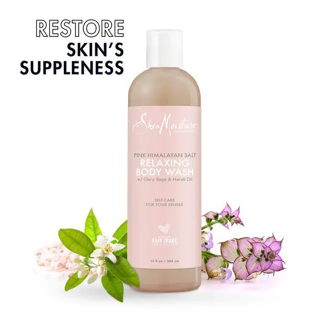 Alt view image 3 of 7 - Relaxing Body Wash All Skin Types Cruelty Free Skin Care Made with Fair Trade Shea Butter, Pink Himalayan Salt, Sage, 13 Ounce