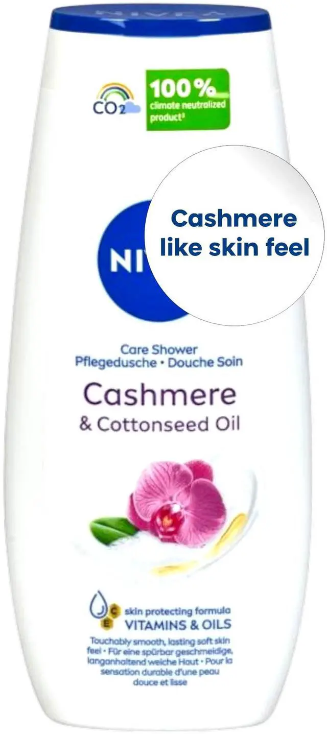 Main image of Shower Gel with Cashmere & Cottonseed Oil, Vitamins & Oils Skin Protecting Formula, 250ml