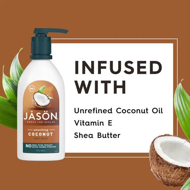 Alt view image 4 of 6 - Coconut Smoothing Body Wash, For a Gentle Feeling Clean, 30 Fluid Ounces