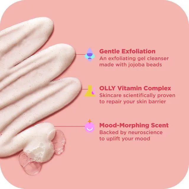 Alt view image 3 of 7 - Exfoliating Body Wash Happy Mood + Skin jojoba beads, pineapple enzymes & vitamin C to exfoliate and reveal softer, glowing skin 17 Fl Oz